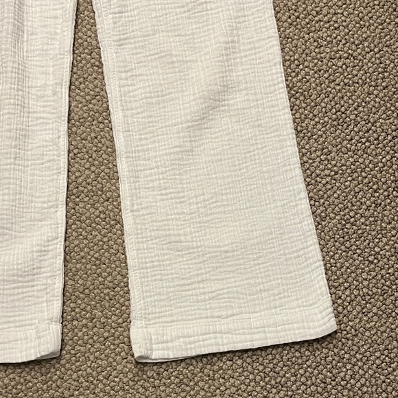 Time and Tru White Cotton Textured Fabric Pants - Picture 9 of 14